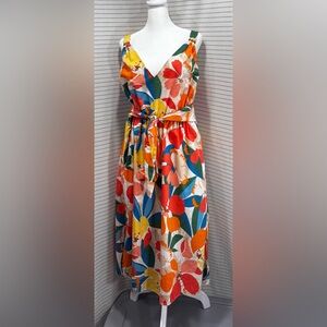Vince Camuto Colorful Floral Dress Womens Size 12